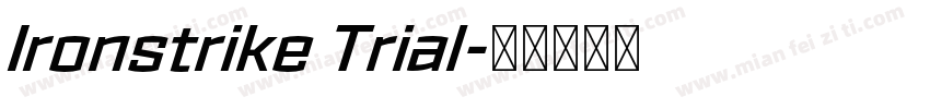Ironstrike Trial字体转换